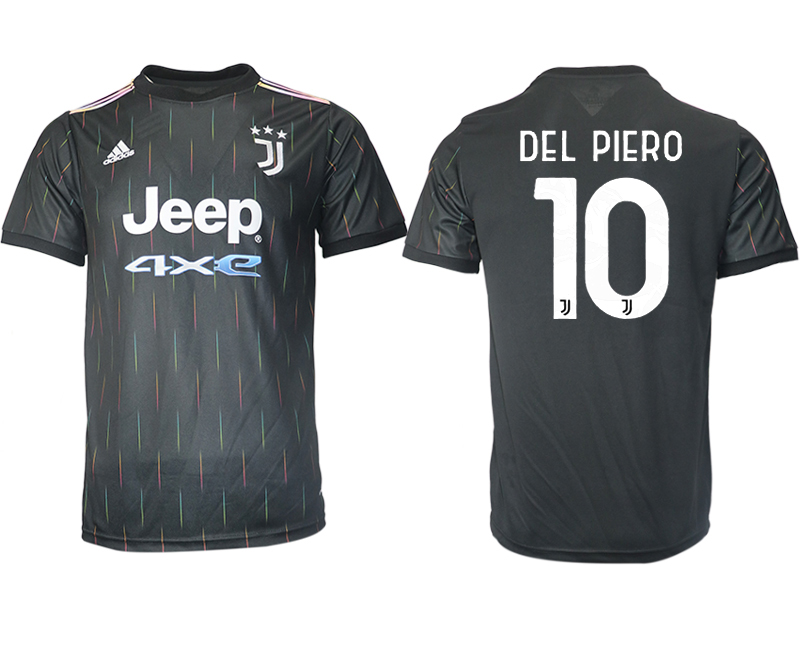 Cheap Men 2021-2022 Club Juventus away aaa version black 10 Soccer Jerseys